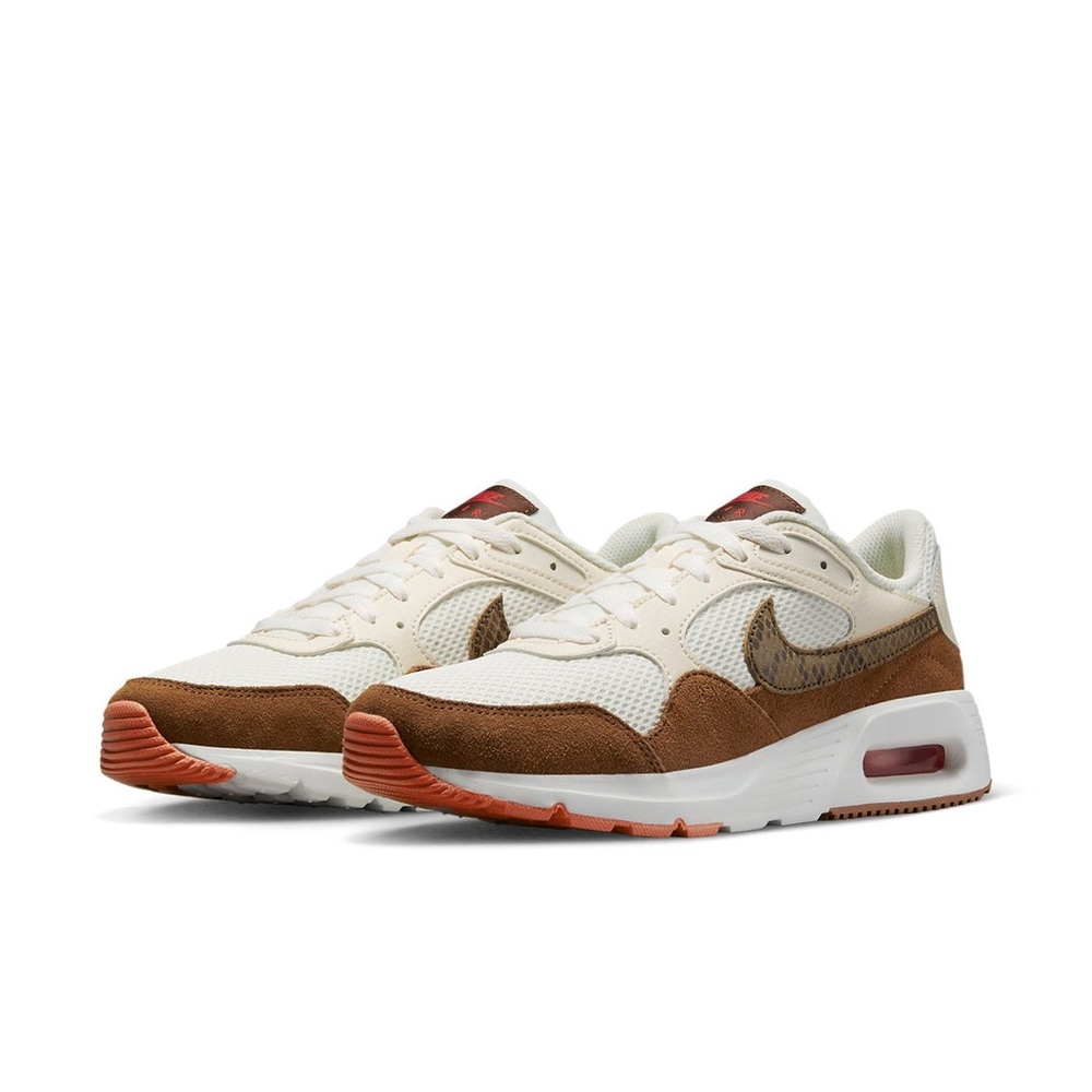 Nike Women’s Air Max SC SE Pale Ivory Summit White Snakeskin Sneakers 8